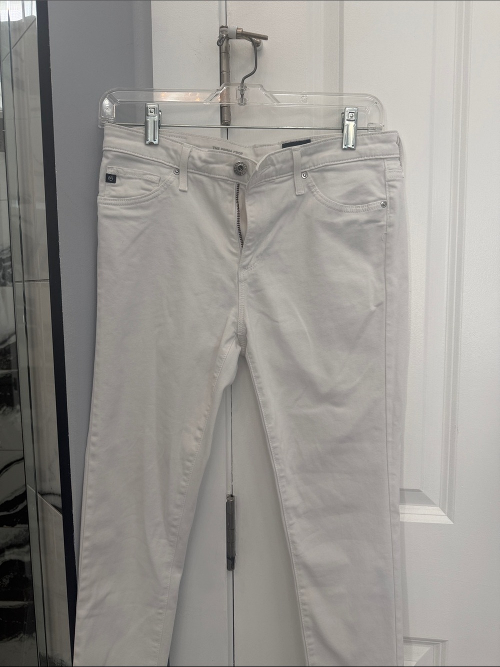 Ag Adriano Goldschmied Off-White Skinny Jeans